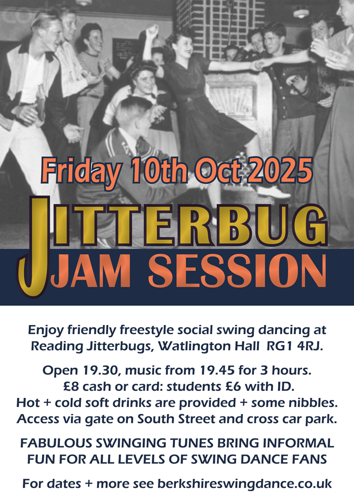 Reading Jitterbugs Reading Jitterbug Jam Session flyer